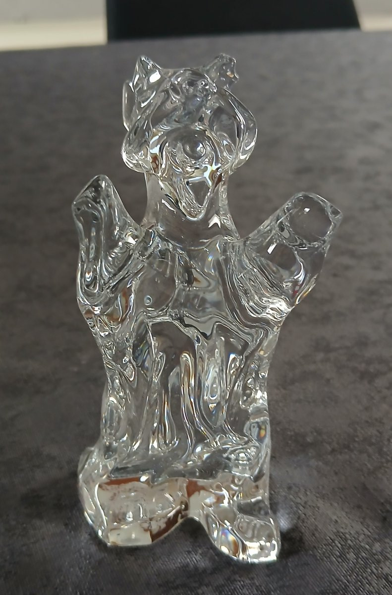 Baccarat - Crystal Dog Standing On Its Hind Legs-photo-2