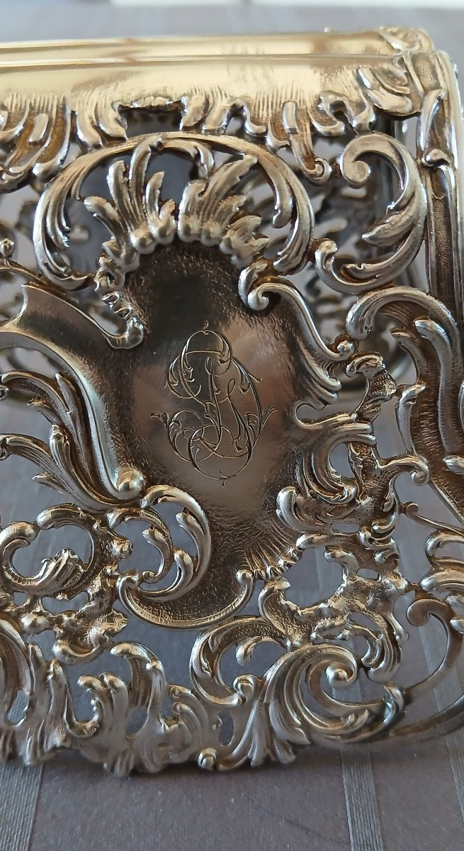 Pince a asperges en argent - poinçon minerve 1er titre 925 - orfèvre Alphonse DEBAIN-photo-3