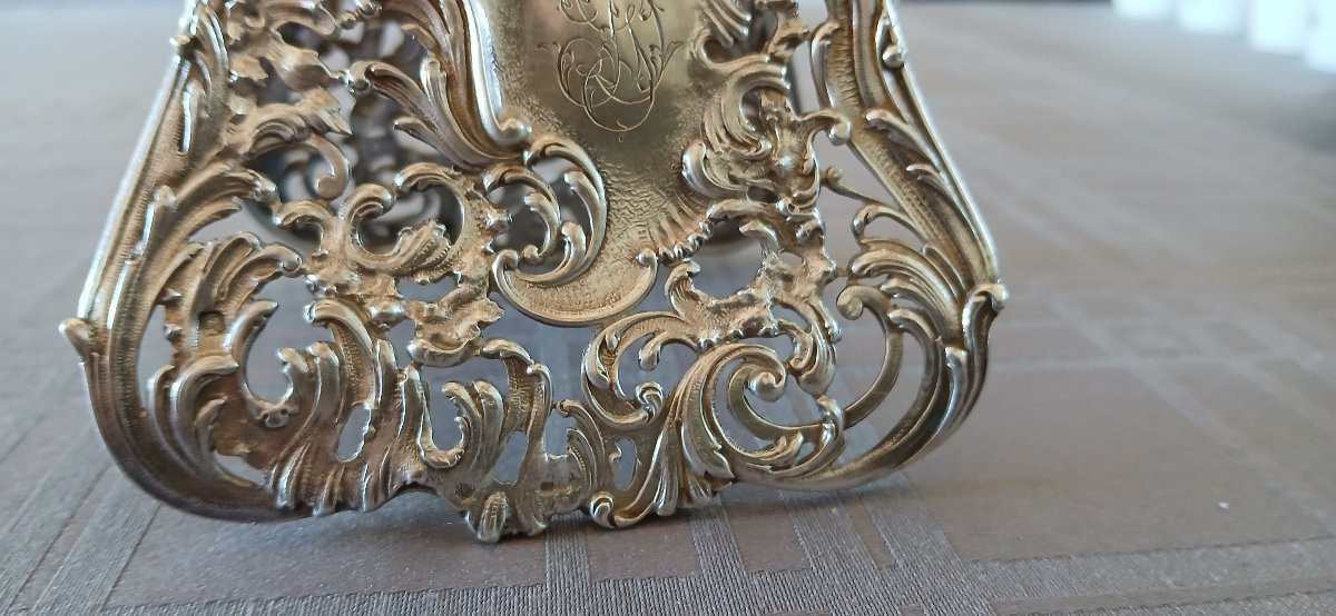 Pince a asperges en argent - poinçon minerve 1er titre 925 - orfèvre Alphonse DEBAIN-photo-1