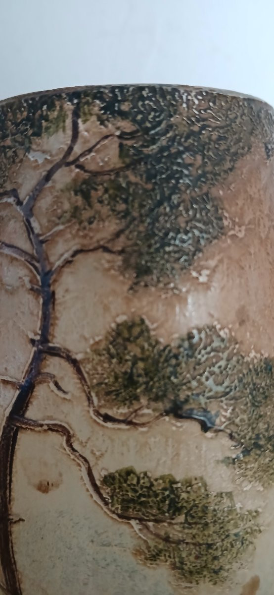 Vase Signed Legras - Acid-etched -photo-4