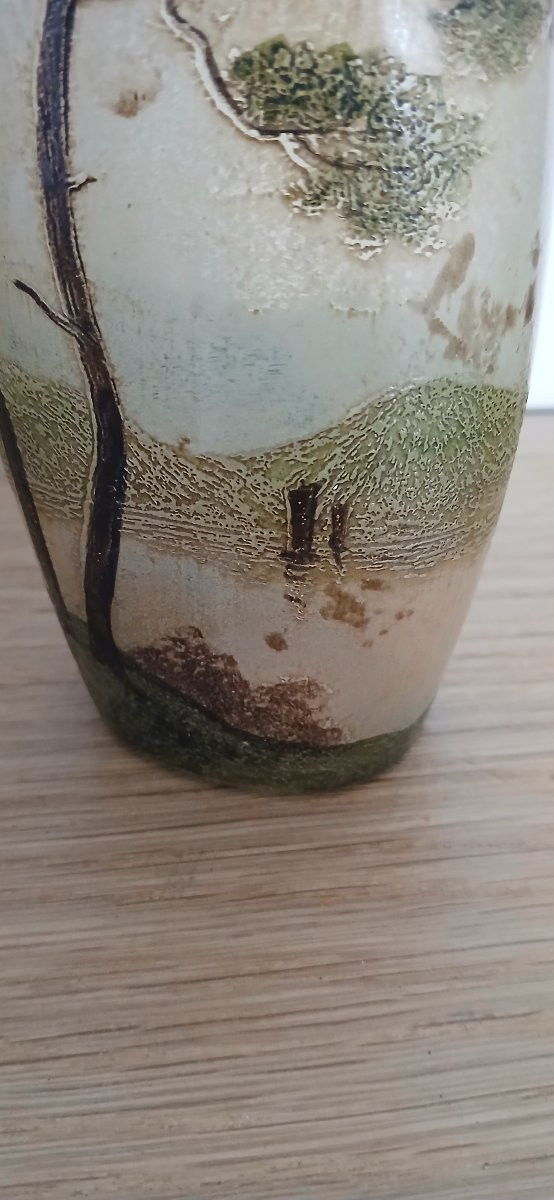 Vase Signed Legras - Acid-etched -photo-2