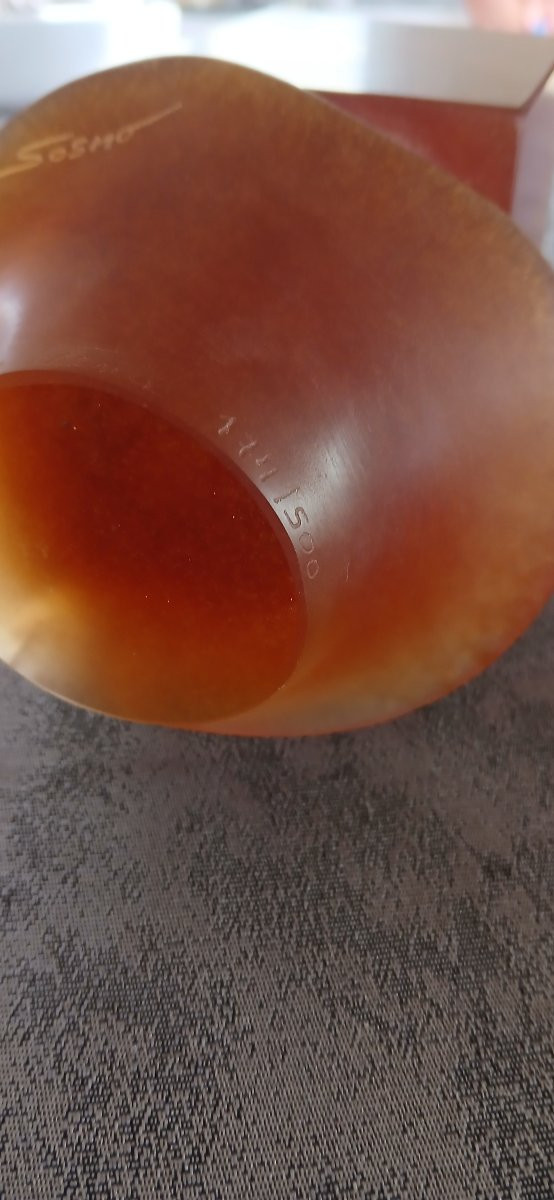 DAUM FRANCE -très joli sujet en pâte de verre  du designer SOSNO-photo-3