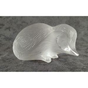 Lalique - Hedgehog In Frosted Crystal