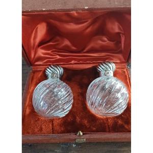 Coffret de 2 flacons a parfum où a sel