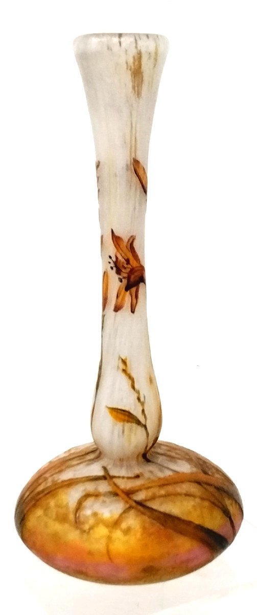 Daum Nancy Vase With Mombretias-photo-2