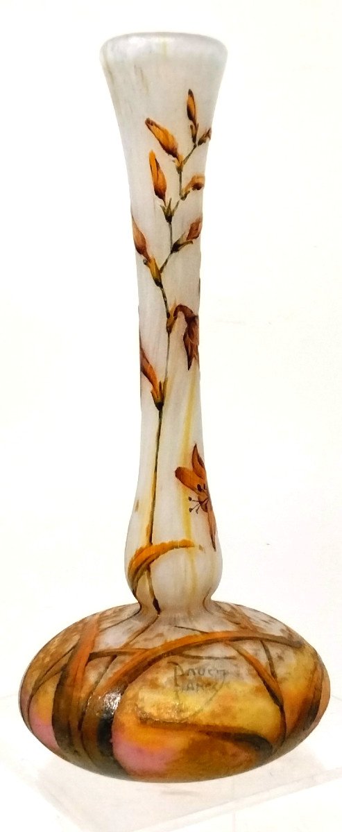 Daum Nancy Vase With Mombretias-photo-3
