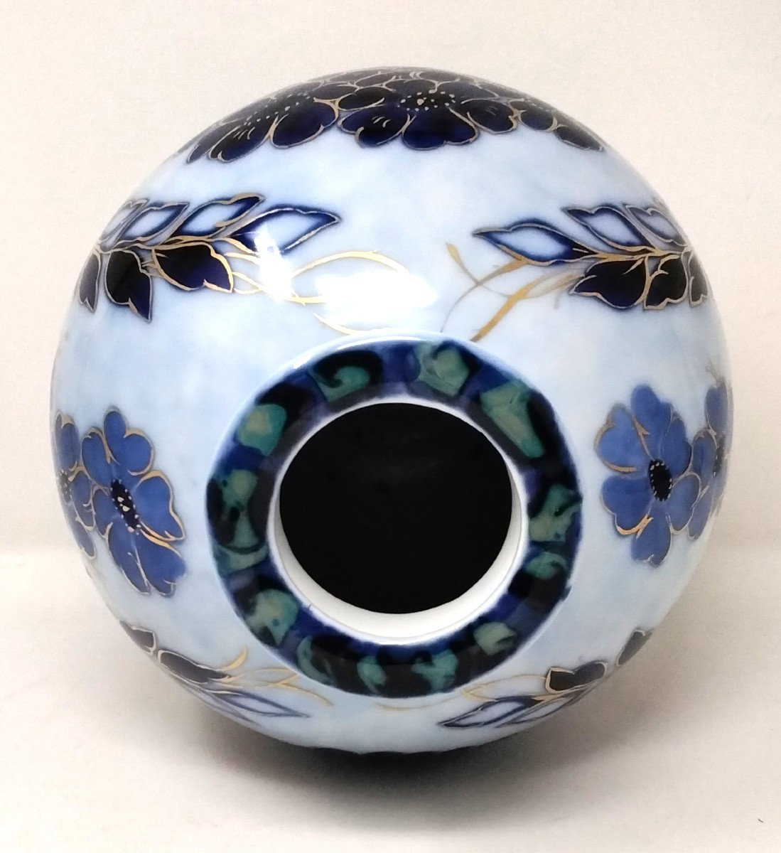 Limoges Porcelain Vase By Camille Tharaud Art Deco "jasmin" Shape-photo-4