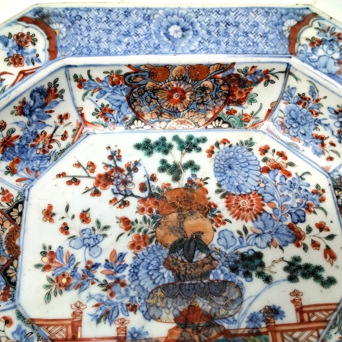 Hollow Dish Imari Nabeshima Japan 18th Century Rich Decor-photo-2