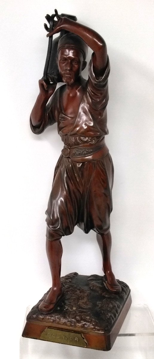 Orientalist Bronze Water Carrier From Hiolin "aguador" 