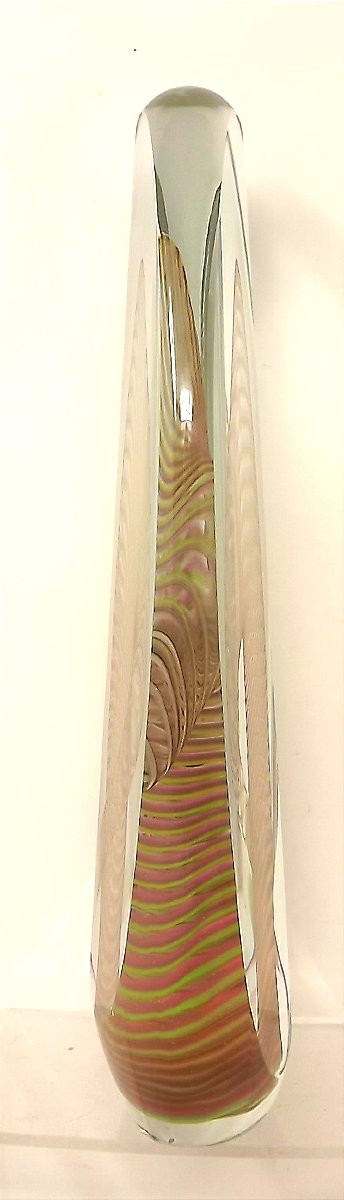 sculpture en verre à la spirale de Claude Morin atelier du Pontil-photo-2