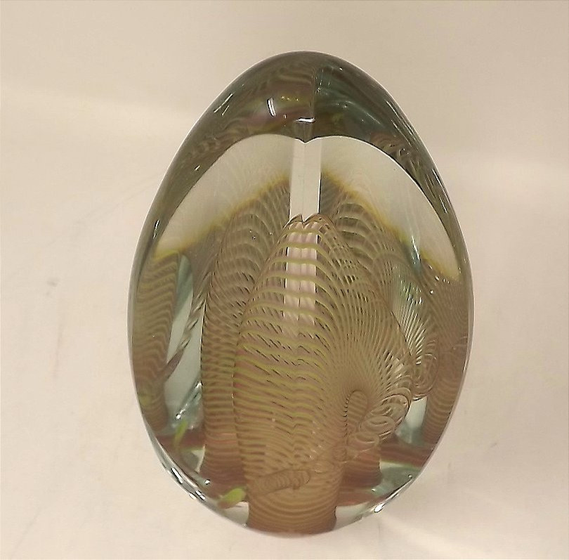 sculpture en verre à la spirale de Claude Morin atelier du Pontil-photo-3