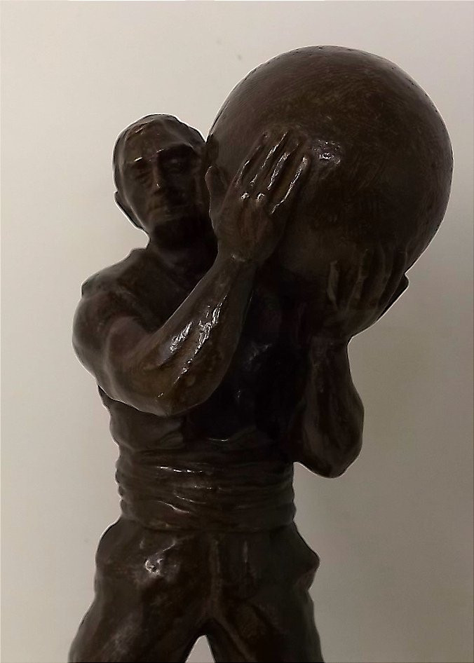 Bronze de Ekaitz ARRUTI force Basque "HARRIJASOKETA"-photo-1