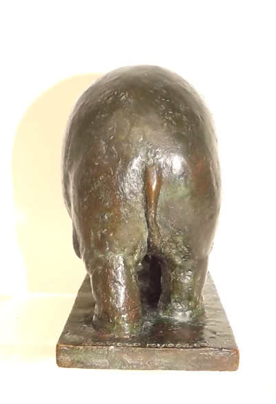 Bronze animalier Eléphanteau de Harnold UGGLER cire perdue-photo-4