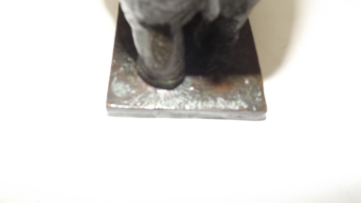 Bronze animalier Eléphanteau de Harnold UGGLER cire perdue-photo-4