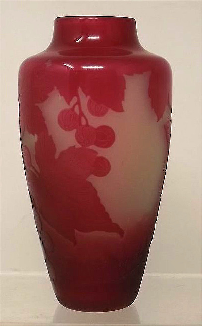 vase de Paul Nicolas groseilles à maquereau (D'Argental) école de Nancy-photo-3