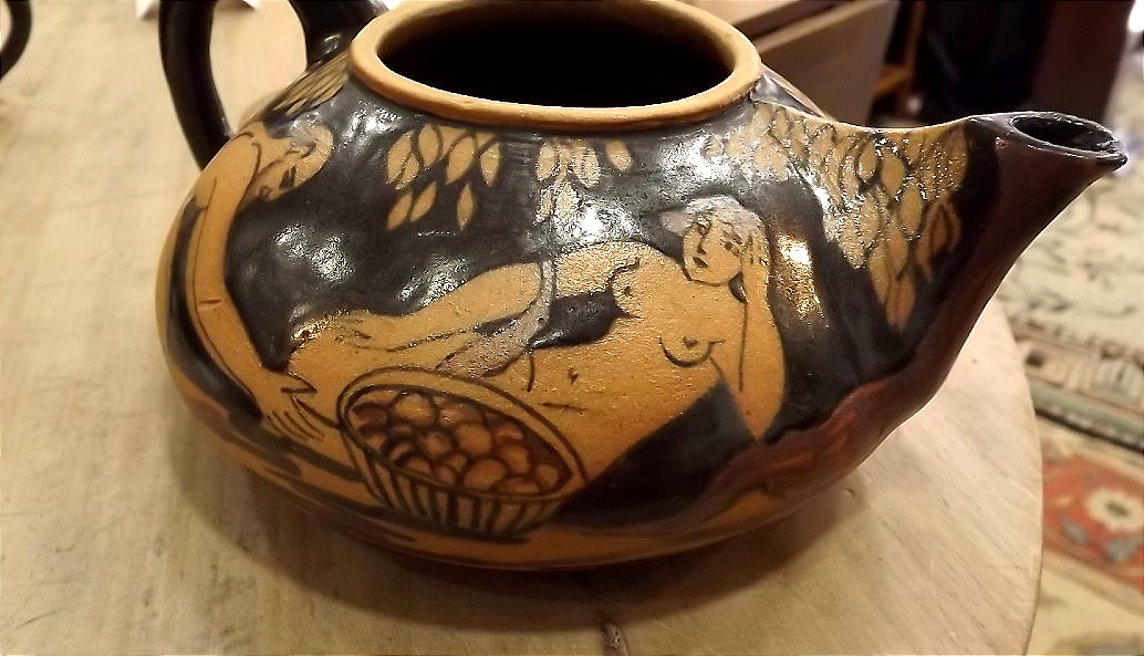 A "tête-à-tête" Stoneware Dinner Service From Ciboure, Neo-greek Period, By Etienne Vilotte-photo-8