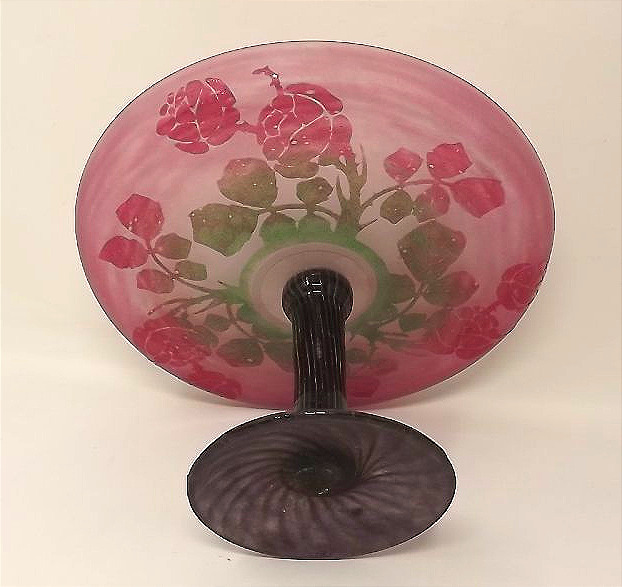 Jewelry Cutter By Charles Schneider, Le Verre Français: Antique Roses-photo-3