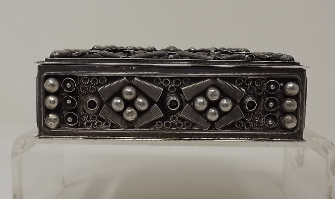 Art Deco Silver Box By Scuola Orafo, Guido Angelini, Tripoli, 1935-photo-3