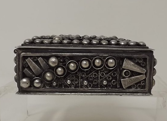 Art Deco Silver Box By Scuola Orafo, Guido Angelini, Tripoli, 1935-photo-4