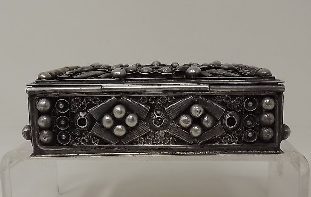 Art Deco Silver Box By Scuola Orafo, Guido Angelini, Tripoli, 1935-photo-1