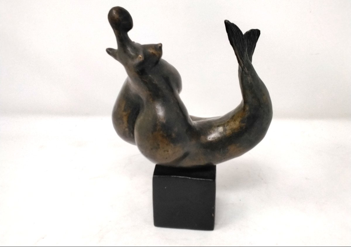 Bronze Mermaid By Bernard Terreaux N°2/8-photo-3