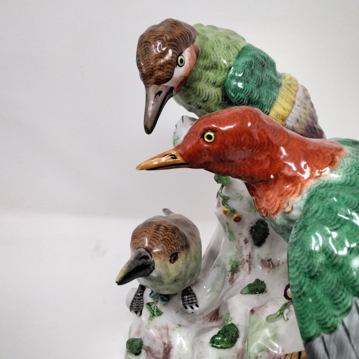 Groupe Porcelaine de Paris 3 Oiseaux-photo-5