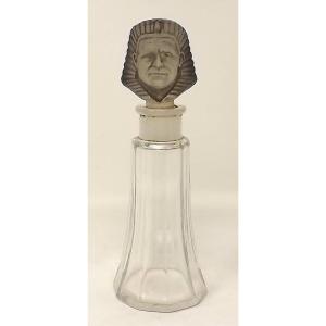 Crystal Perfume Bottle (baccarat) For Bichara Art Deco 1920-1930 "ambre" Or "chypre"