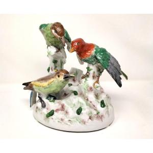 Paris Porcelain Group 3 Birds