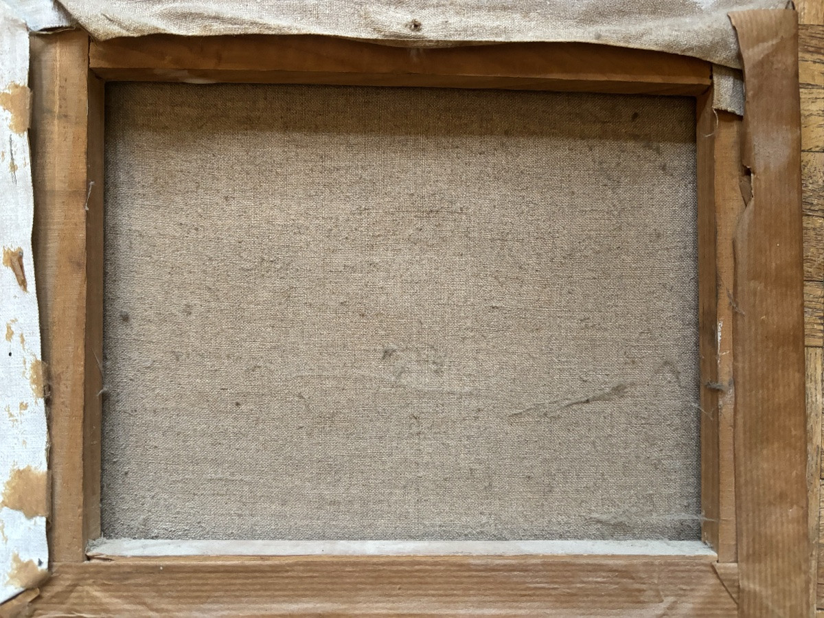 Paul Lucien DESSAU Londres et la Tamise Huile sur toile  -photo-3