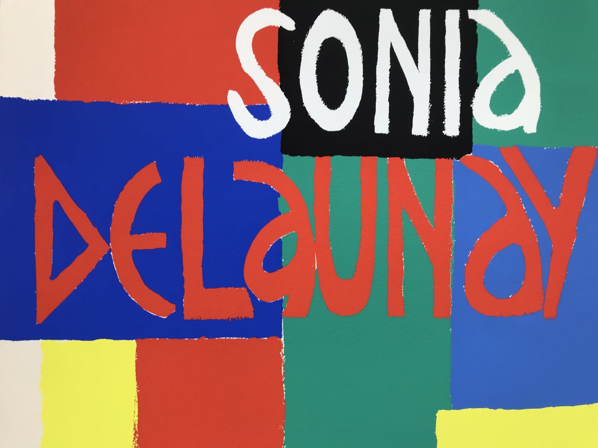 Sonia Delaunay « poster For The Exhibition At The National Museum Of Modern Art Paris 1967 »-photo-1