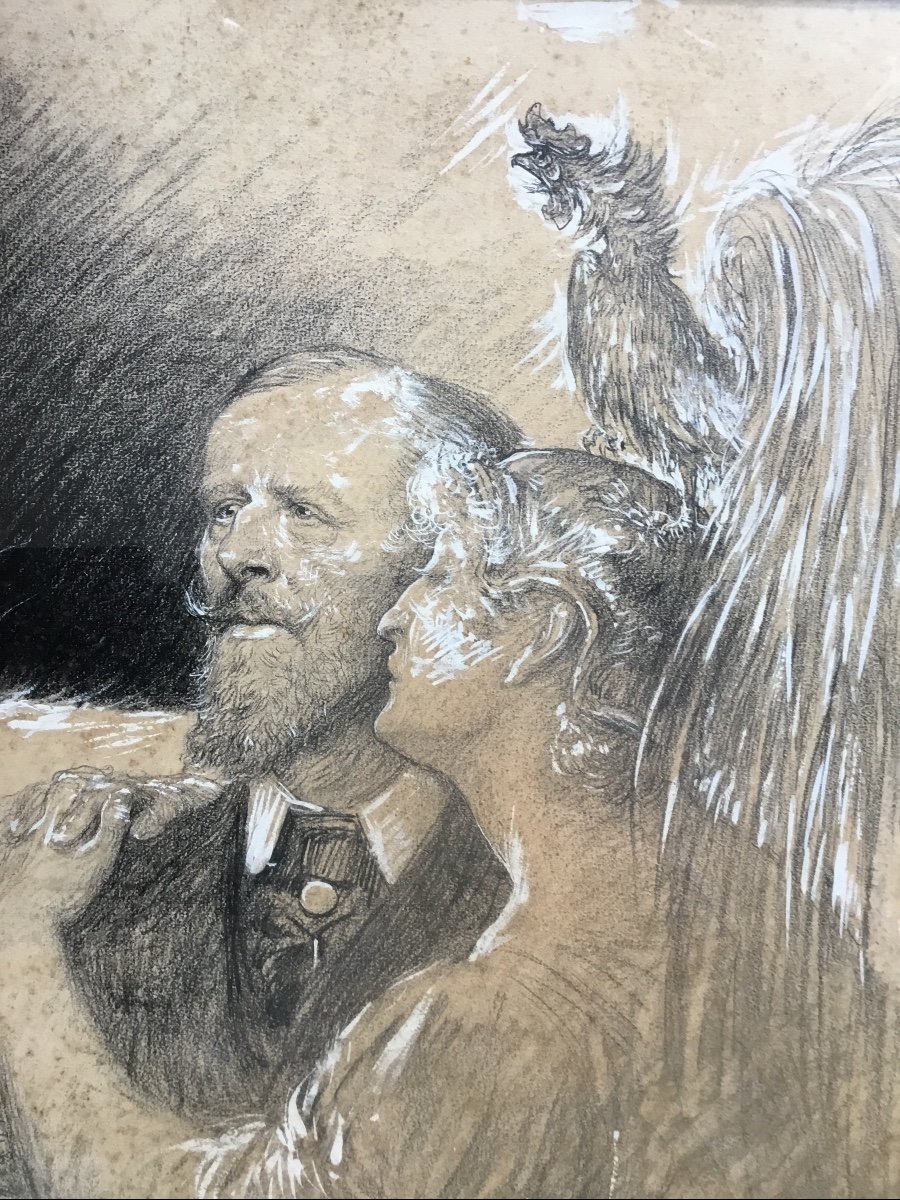 Charles Léandre Charcoal Portrait 1921 Paul Déroulède ardent Patriot » / Nationalism - Leandre -photo-4