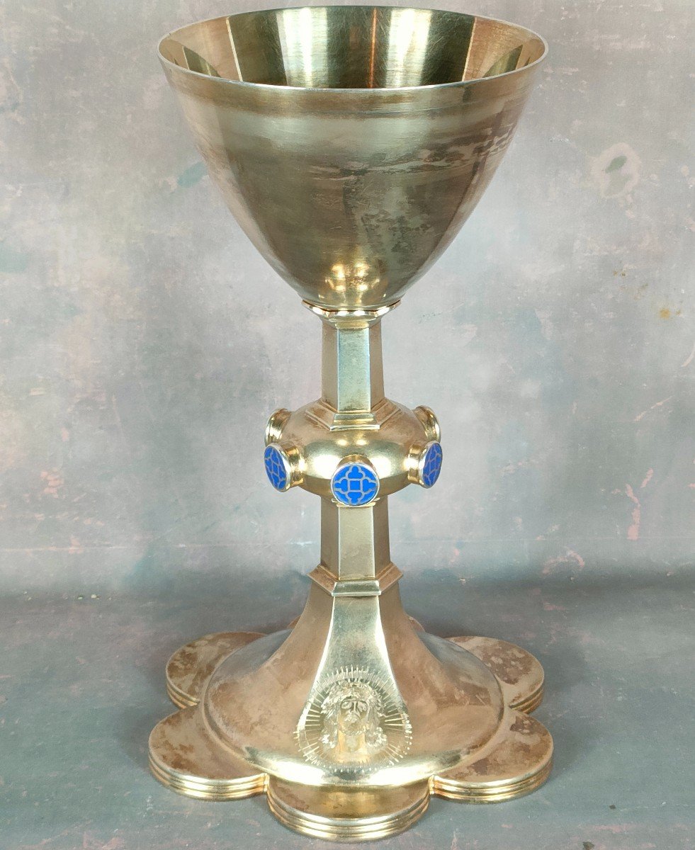 Chalice Sterling Silver Reliquary Neo Roman Poussielgue Rusand