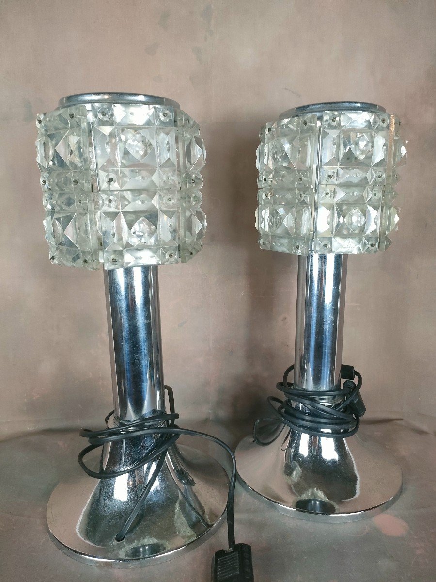 Pair Of Chrome Lamps 70-photo-3