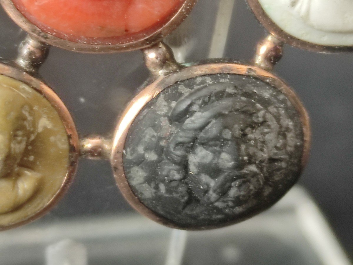 Victorian Gold Brooch Brooch Cameo Victorian Coral-photo-4