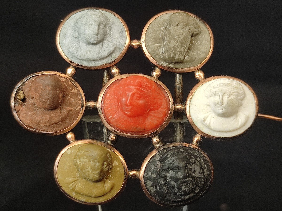 Victorian Gold Brooch Brooch Cameo Victorian Coral