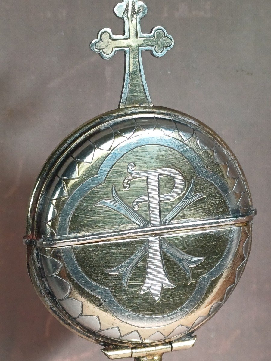 Henry Nesme Solid Silver Monstrance Custody-photo-2