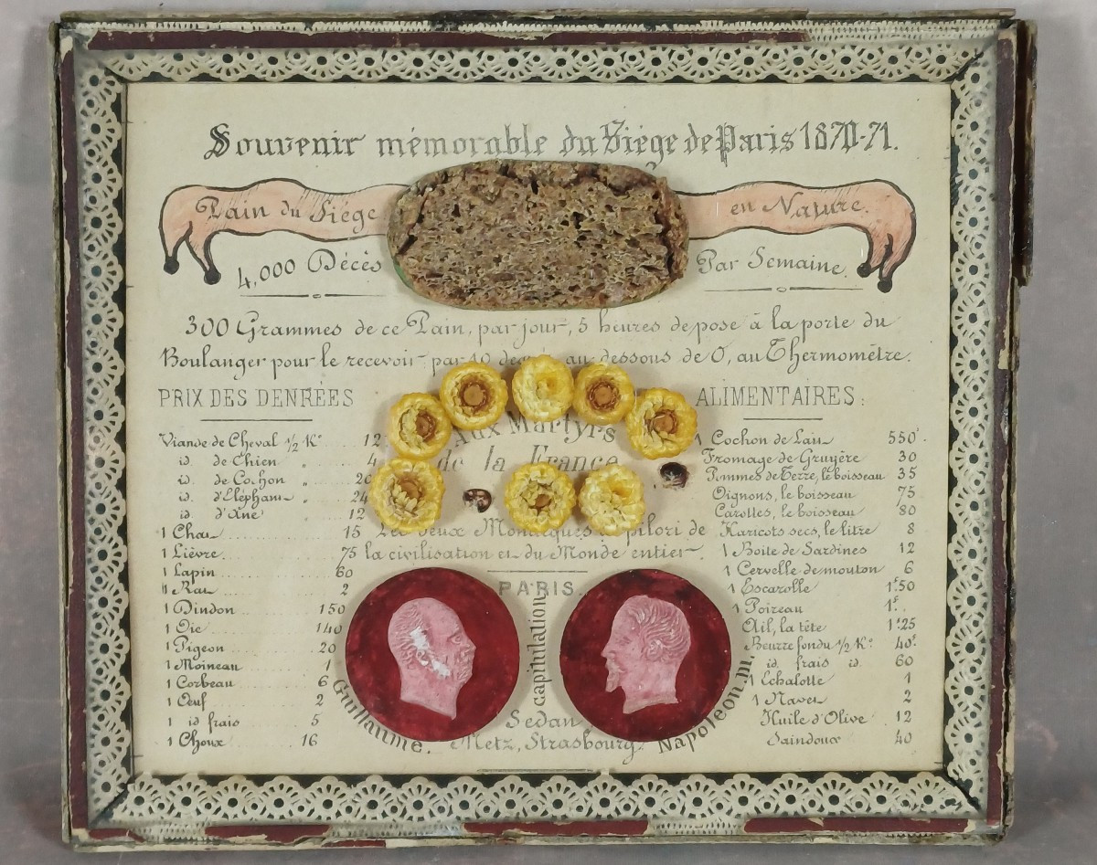 Souvenir Mémorable Du Siège De Paris 1870/1871 Reliquaire
