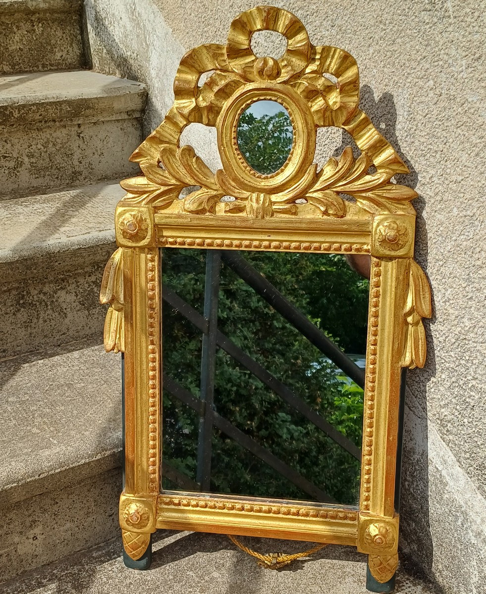 Louis XVI Gilded Wood Mirror  