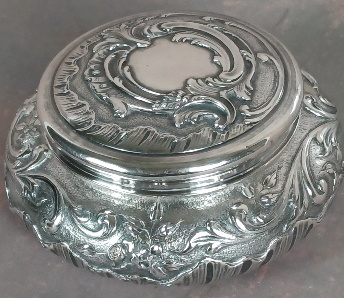 Large Solid Silver Box With Louis XV Baroque Decor