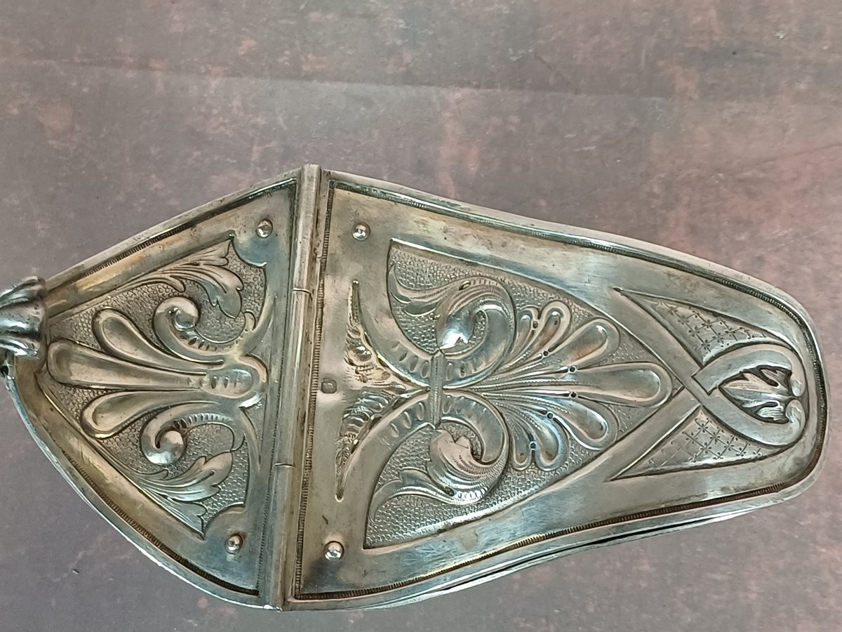 Solid Silver Incense Boat-photo-2