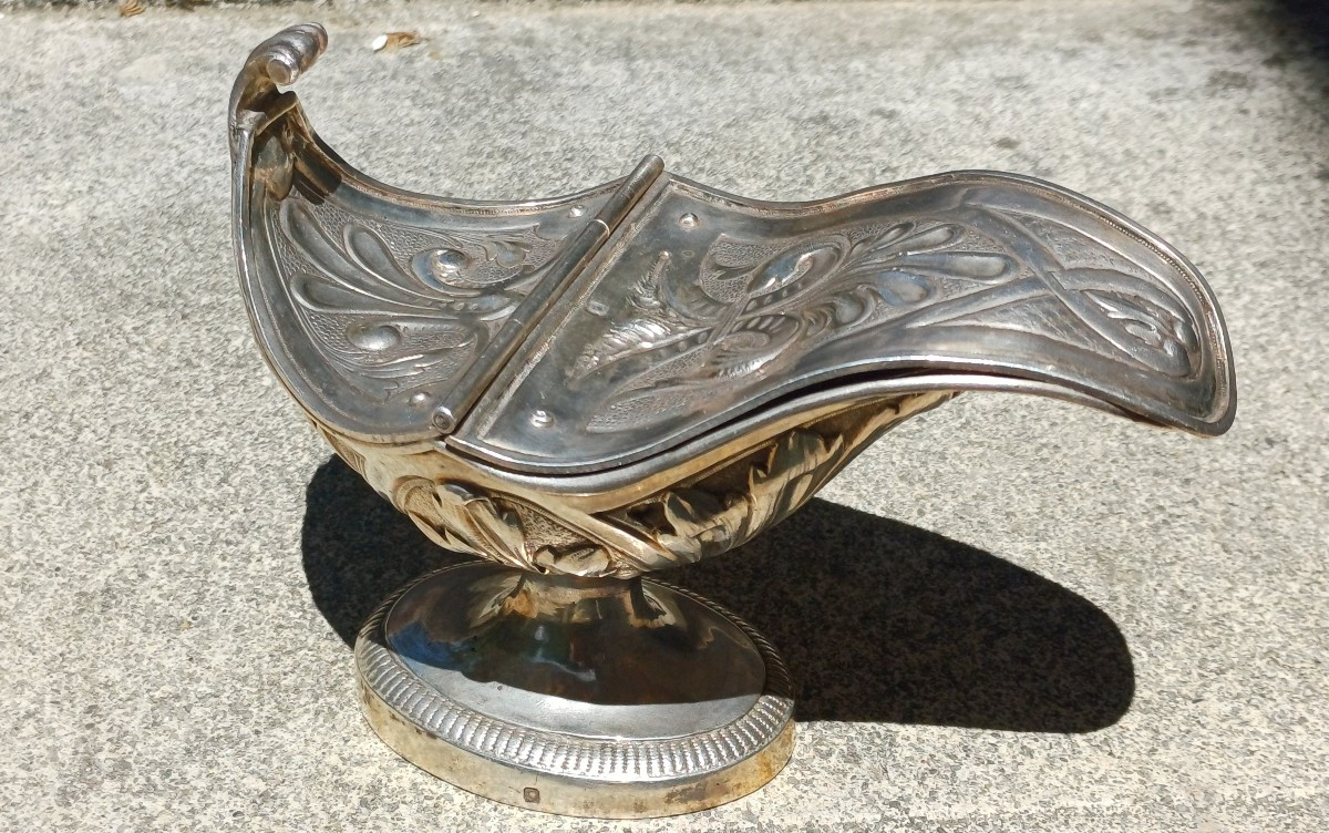 Solid Silver Incense Boat