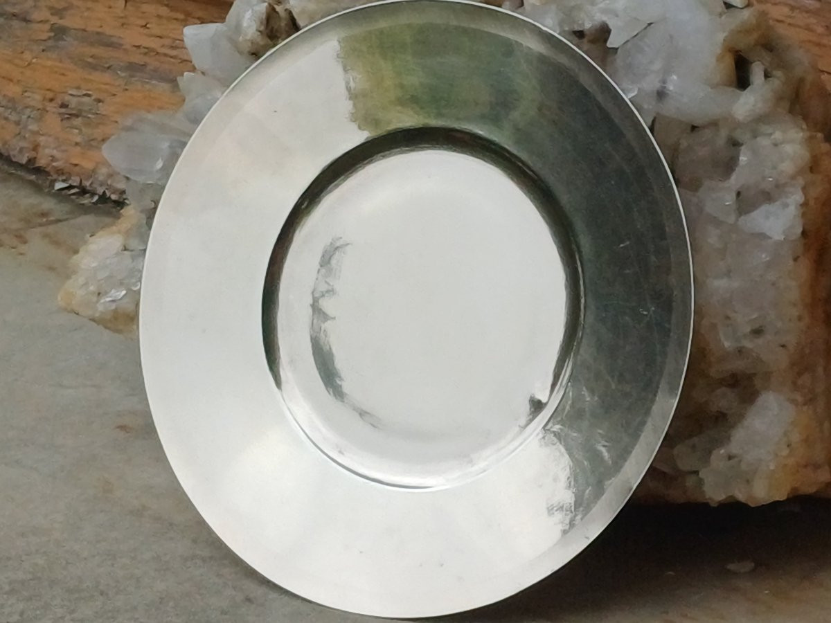 Solid Silver Paten Paris Lamb Of God-photo-4