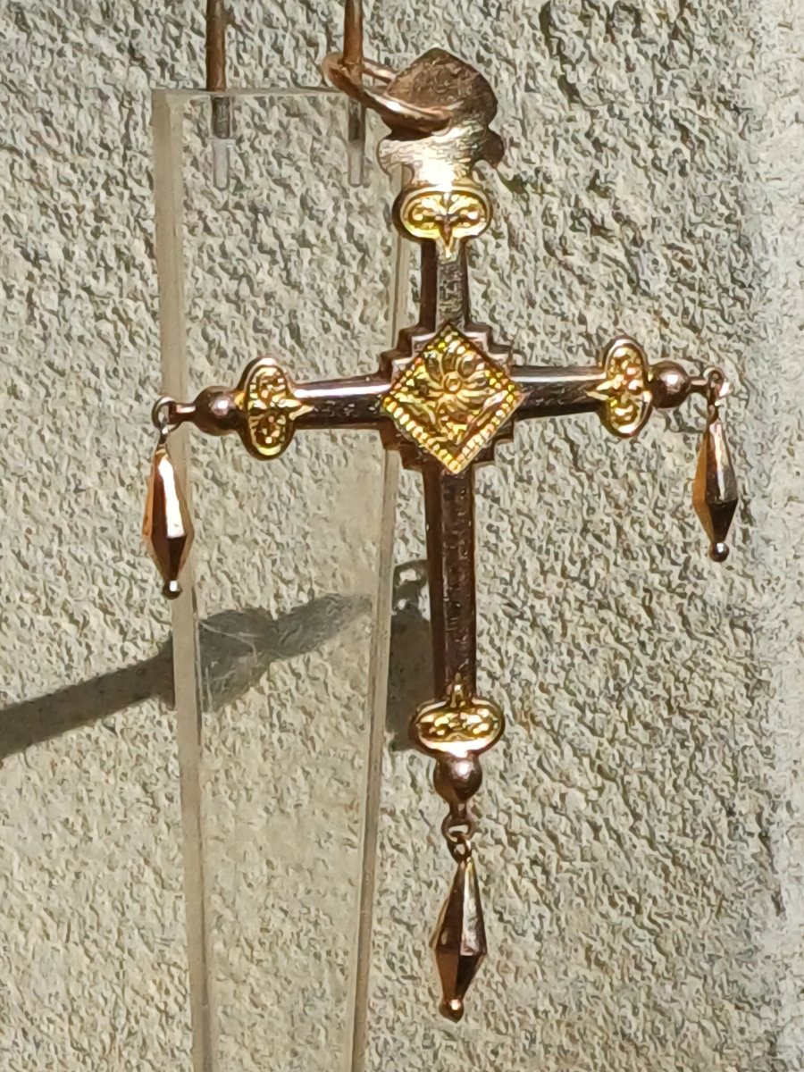 Jeannette Cross Of Savoy In 18k Gold-photo-2