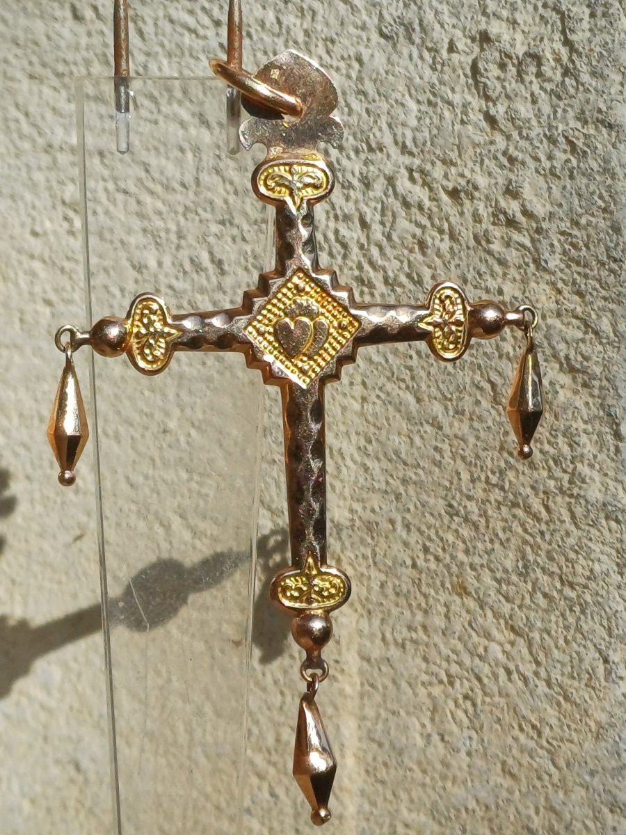 Jeannette Cross Of Savoy In 18k Gold-photo-3
