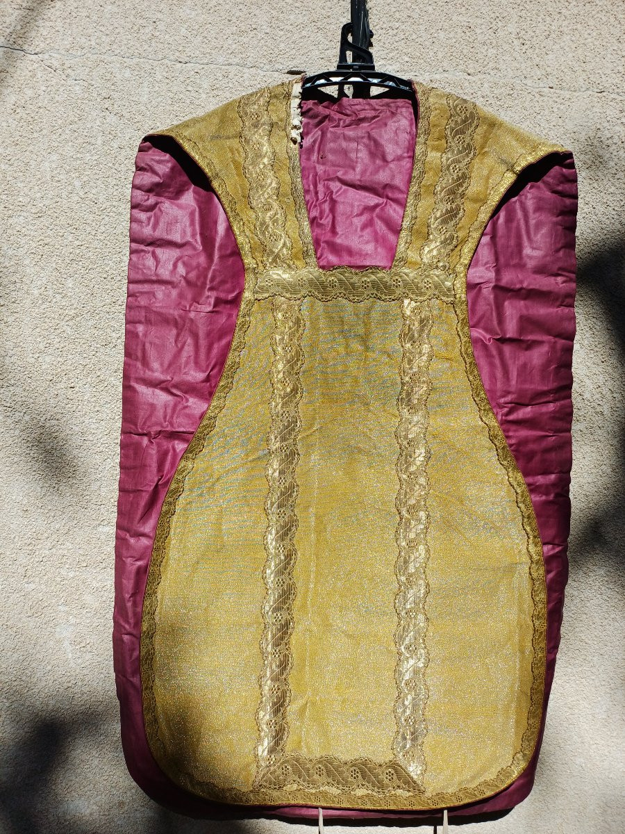 Gold Cloth Chasuble Paschal Lamb-photo-3
