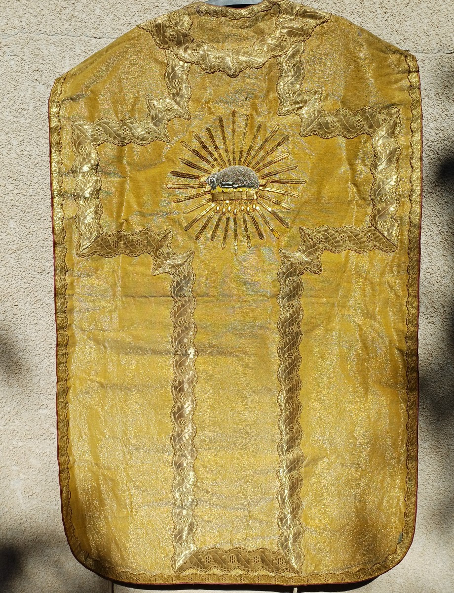 Gold Cloth Chasuble Paschal Lamb