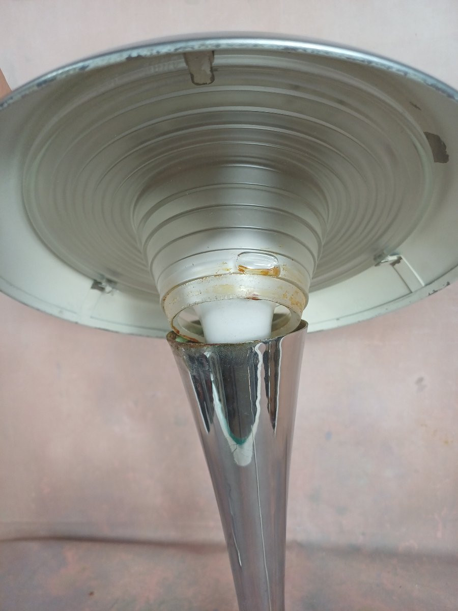 Lampe champignon attribuée a Jean Perzel pour Claude Lumière-photo-3