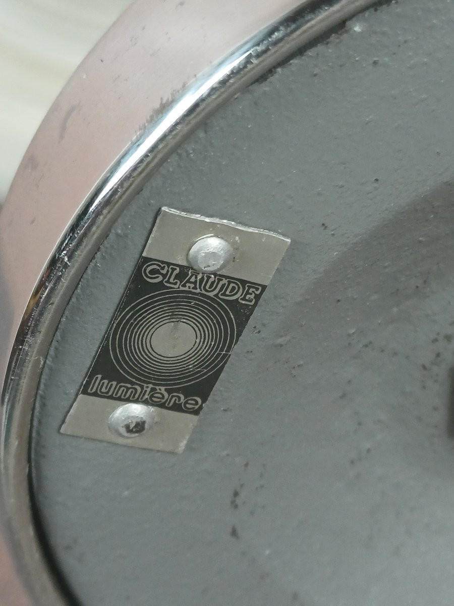 Lampe champignon attribuée a Jean Perzel pour Claude Lumière-photo-3