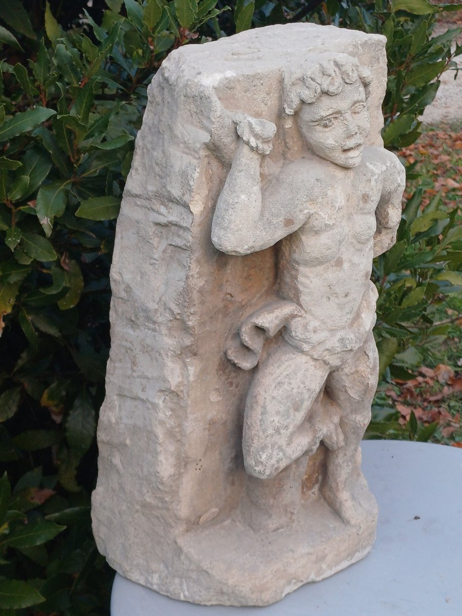 Haut relief St Sebastien statue d'angle de b&acirc;timent-photo-4