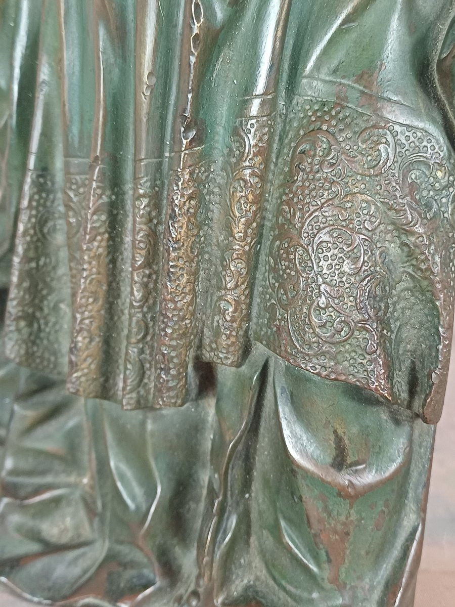 Bossuet Bronze After Albert-ernest Carrier Belleuse-photo-3